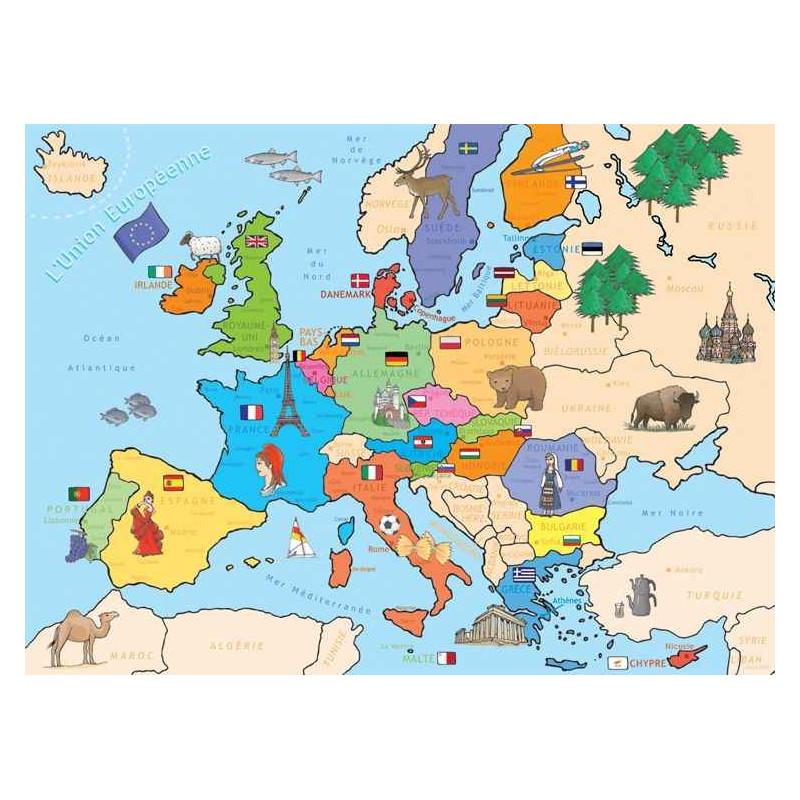 4005556869206 - PUZZLE NATHAN - CARTE D'EUROPE