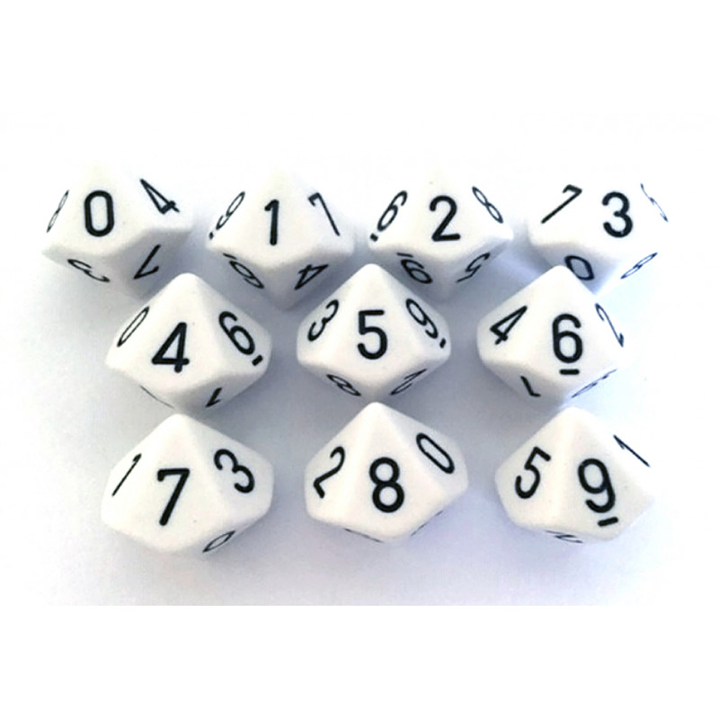 3760002574110 - DÉS 10 FACES 0 À 9