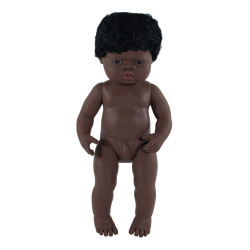 8413082310530 - POUPÉE 38 CM AVEC CHEVEUX GARÇON AFRICAIN