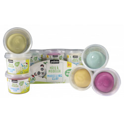 3167866991839 - PATE À MODELER BIO SET DÉCOUVERTE 6 POTS 90G COLORIS ASSORTIS