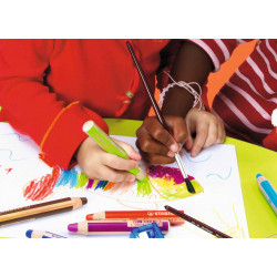 4006381346900 - WOODY 6 CRAYONS COLORIS ASSORTIS