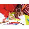 4006381346900 - WOODY 6 CRAYONS COLORIS ASSORTIS