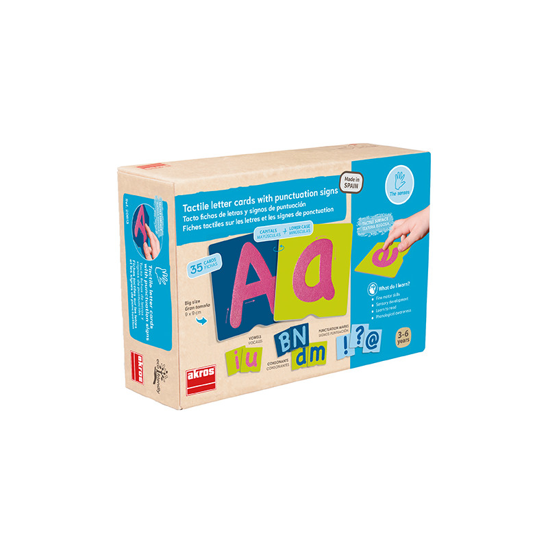 8426804206134 - FICHES TACTILES SUR LES LETTRES ET LES SIGNES DE PONCTUATION