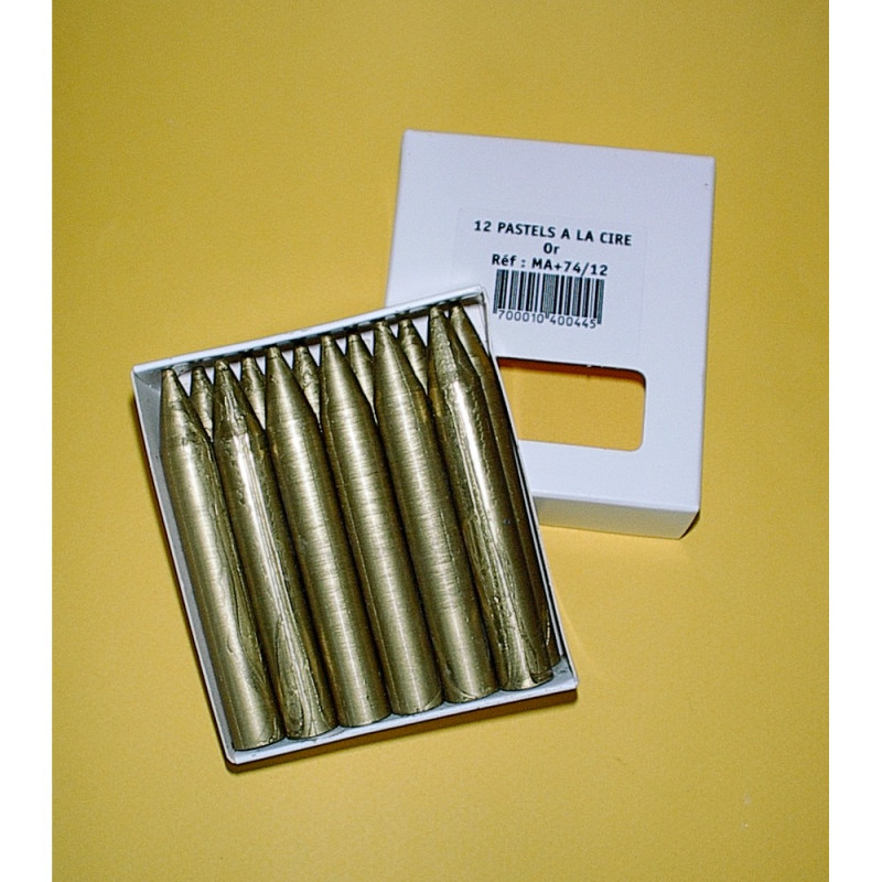 3700010400445 - MANLEY 12 CRAYONS ? LA CIRE OR