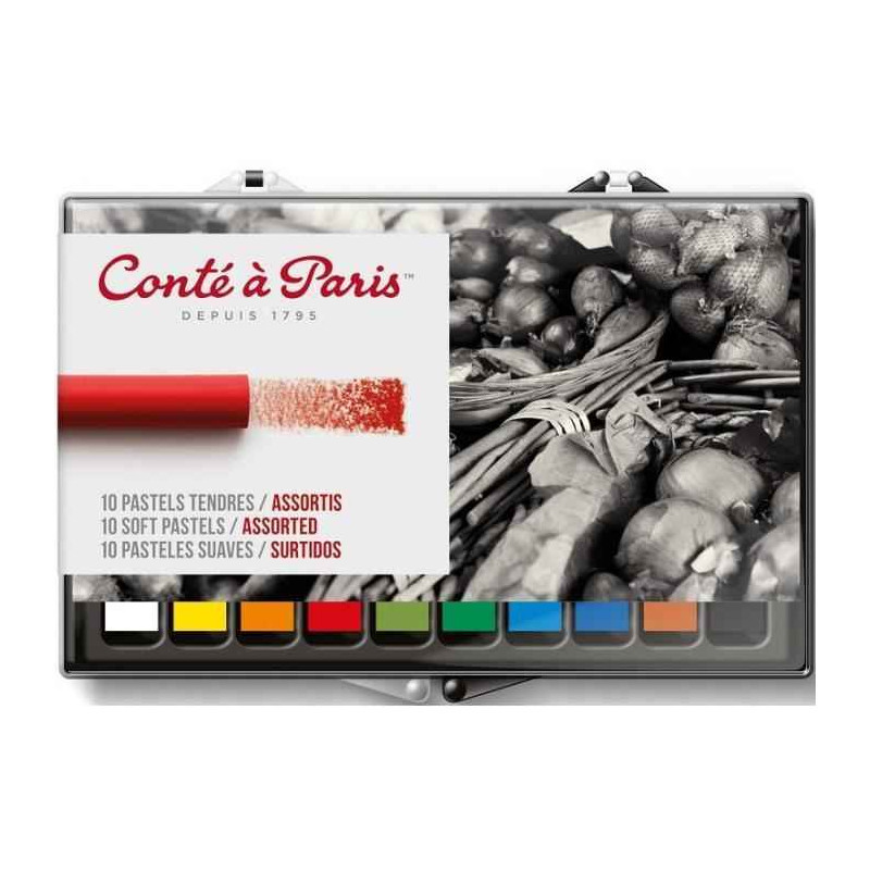 646217502076 - CONT? ? PARIS 10 PASTELS TENDRES COLORIS ASSORTIS