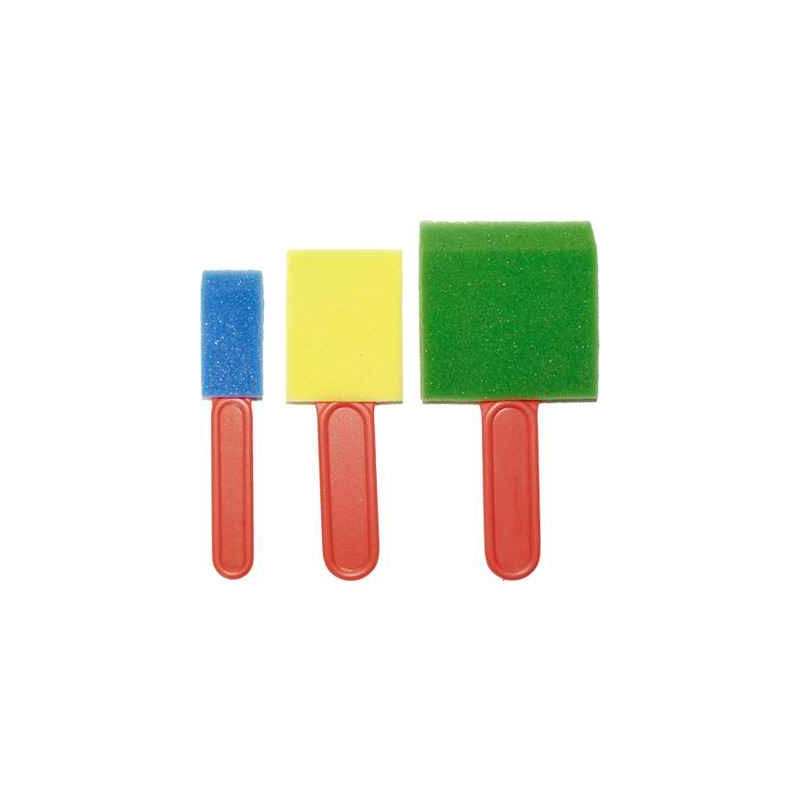4011569023382 - 3 PINCEAUX PLATS MOUSSE ASSORTIS