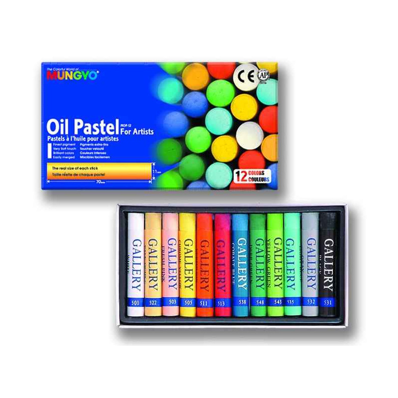 8804819013037 - MUNGYO 12 PASTEL COLORIS ASSORTIS