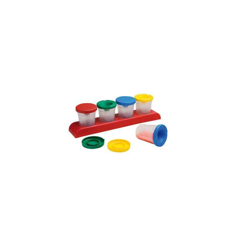 8425901767401 - 4 POTS ANTI-VERSE + SUPPORT PLASTIQUE