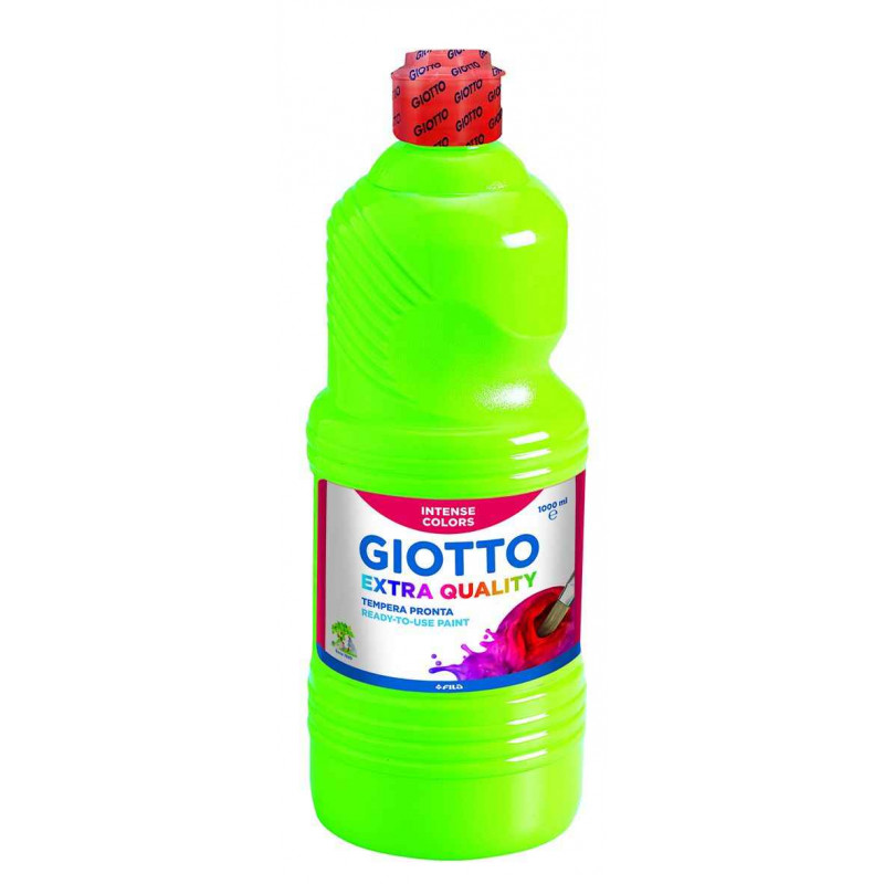 8000825967177 - GIOTTO FLACON GOUACHE 1L VERT PRINTEMPS