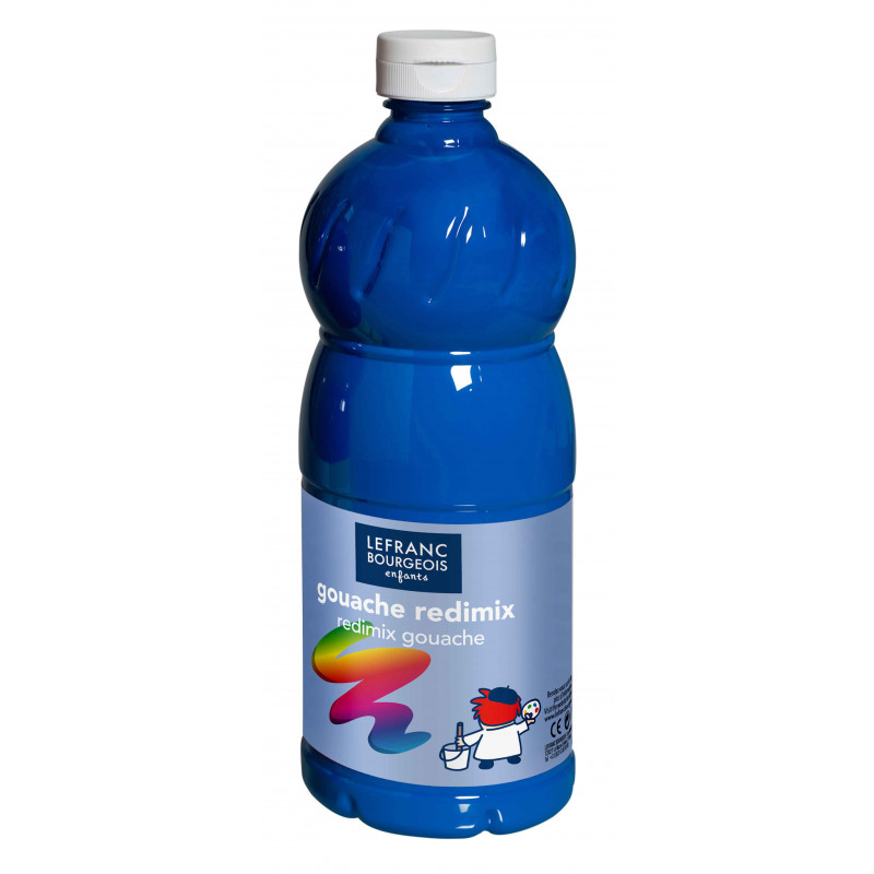 3013641880327 - LEFRANC FLACON GOUACHE 1L CYAN