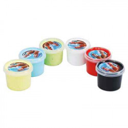 3167866341108 - TACTILCOLOR TEXTILE GOUACHE AUX DOIGTS 6 POTS 100 ML ASSORTIS