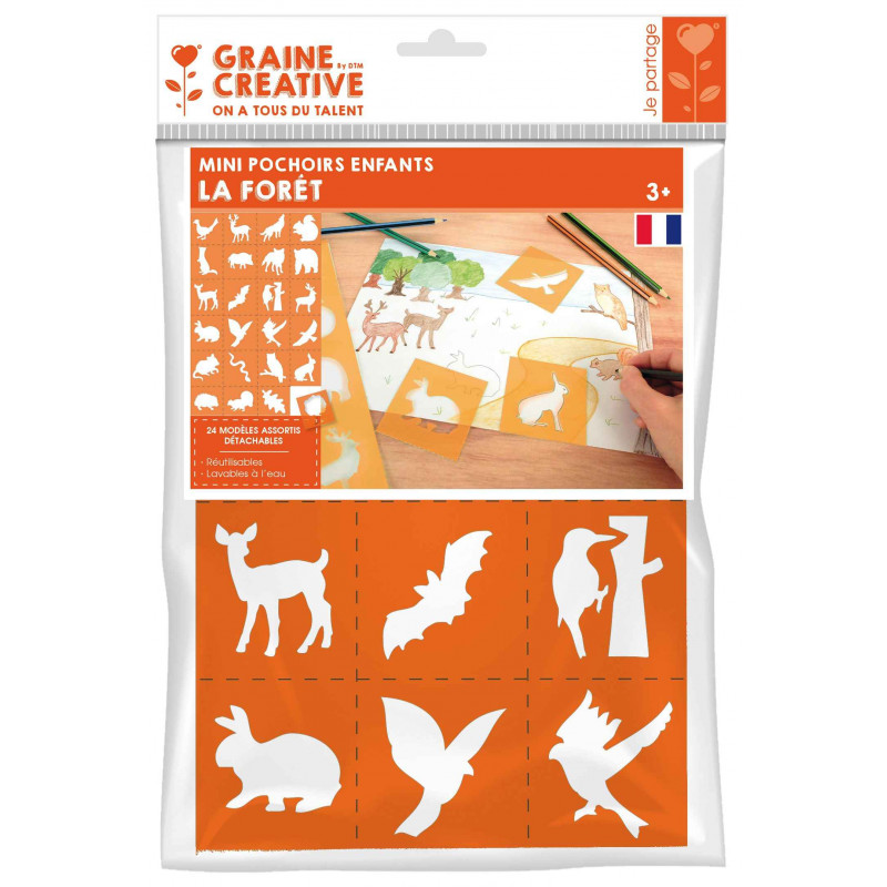 3471052250748 - 24 MINI POCHOIRS LA FORET