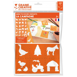 3471052250809 - 24 MINI POCHOIRS LA CAMPAGNE