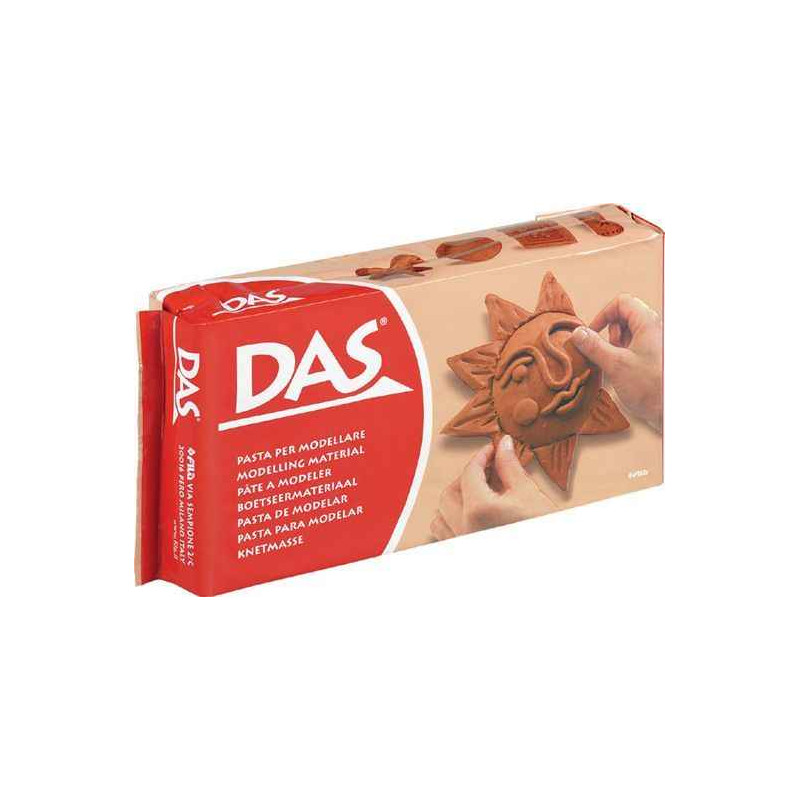 8000144002375 - DAS TERRACOTTA 1KG PÂTE À MODELER AUTO DURCISSANTE