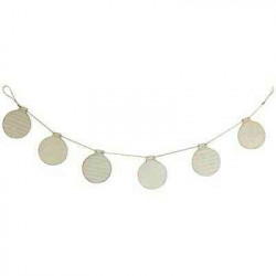 3532431034080 - GUIRLANDE 1M 6 BOULES BOIS