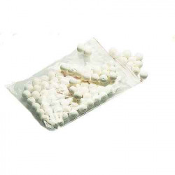 3532436100063 - 100 BOULES BLANC CELLULOSE Ø18MM