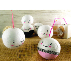 3532436100612 - 20 BOULES BLANC CELLULOSE Ø60MM