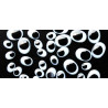 3701385300842 - 100 YEUX MOBILES OVALES NOIRS ADHESIFS TAILLES ASSORTIES