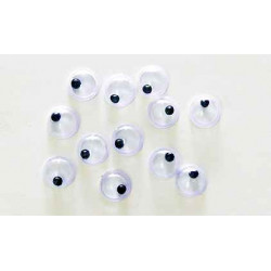 3471051896008 - 20 YEUX MOBILES RONDS NOIR NON ADHESIFS Ø5MM