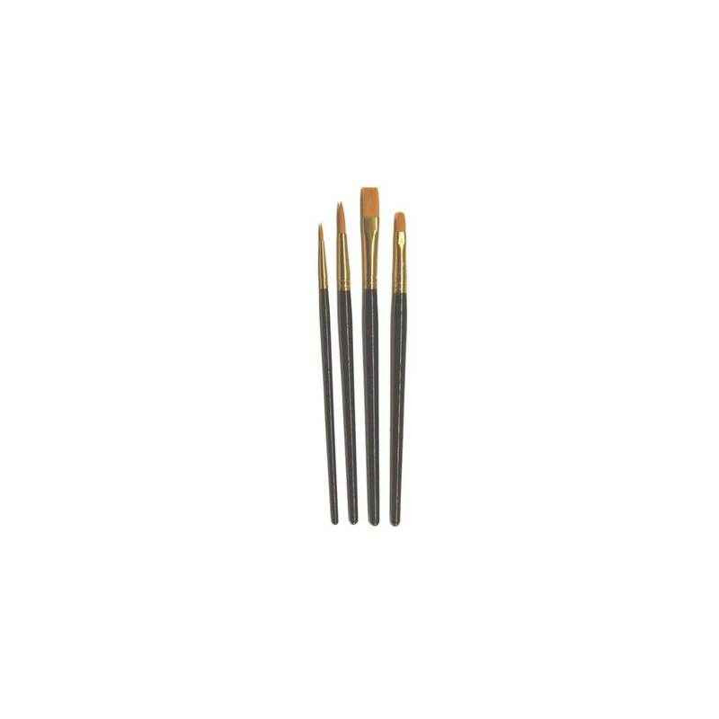 4011569023375 - 4 PINCEAUX MAQUILLAGE ASSORTIS