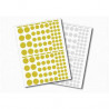 3700162311521 - 432 GOMMETTES RONDES OR ET ARGENT ASSORTIES