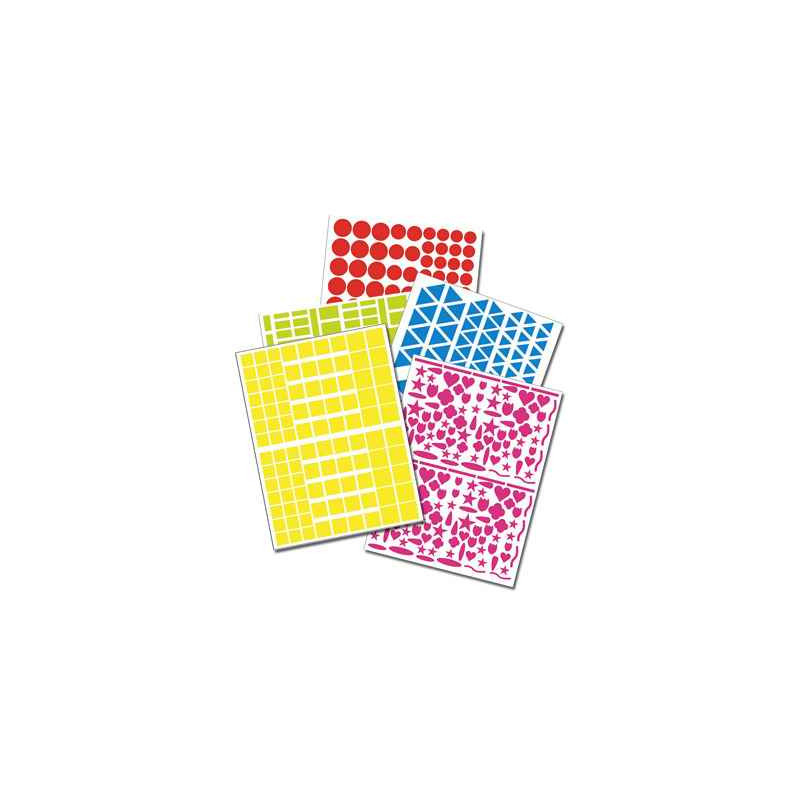 3270241015034 - 6060 GOMMETTES SPECIAL ÉCOLE TAILLES ET COLORIS ASSORTIS