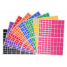 3700162301522 - 2592 GOMMETTES RECTANGLES TAILLES ET COLORIS ASSORTIS