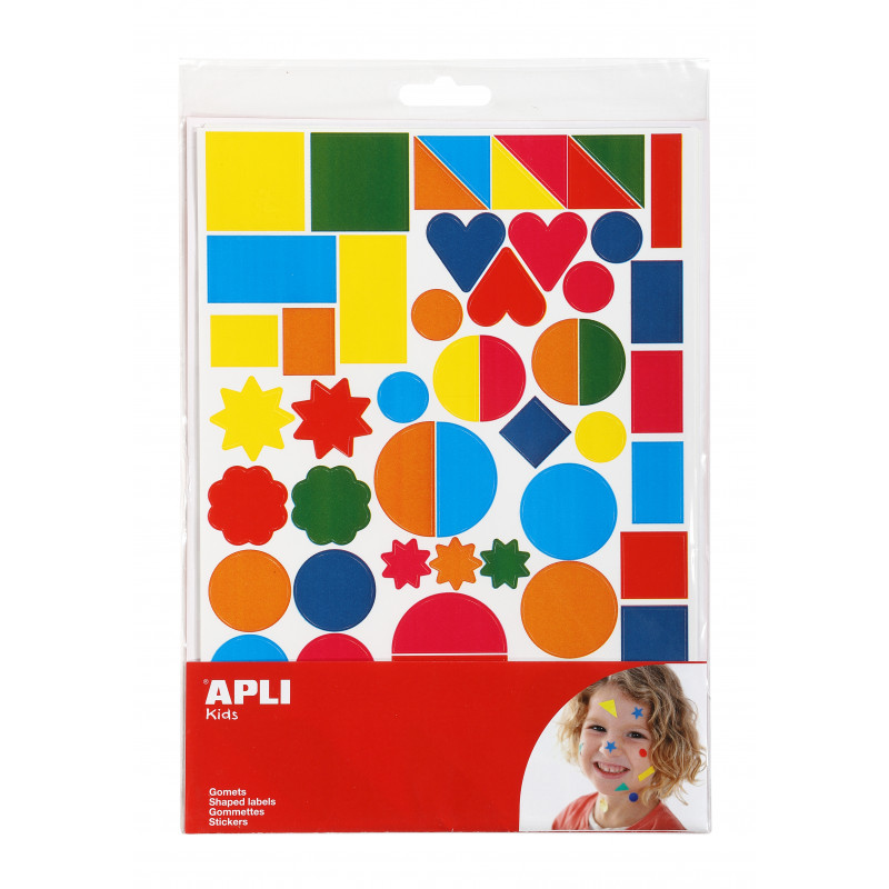 3270241009347 - 590 GOMMETTES FORMES ET COULEURS ASSORTIES