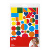3270241009347 - 590 GOMMETTES FORMES ET COULEURS ASSORTIES