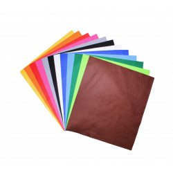 3701385300712 - 12 COUPONS FEUTRINE 45X50CM COLORIS ASSORTIS