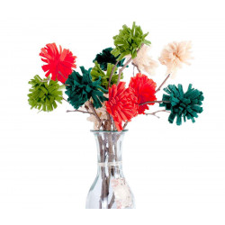 8428885243695 - 10 COUPONS FEUTRINE VERT 20X30CM