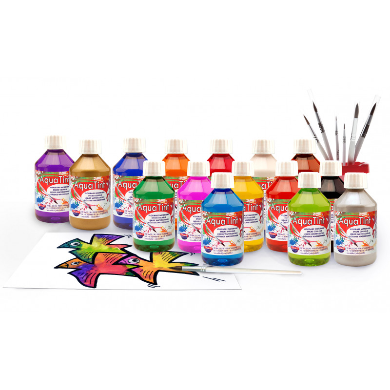 8711557432085 - AQUATINT ENCRE ? DESSINER 15 FLACONS 250ML ASSORTIS