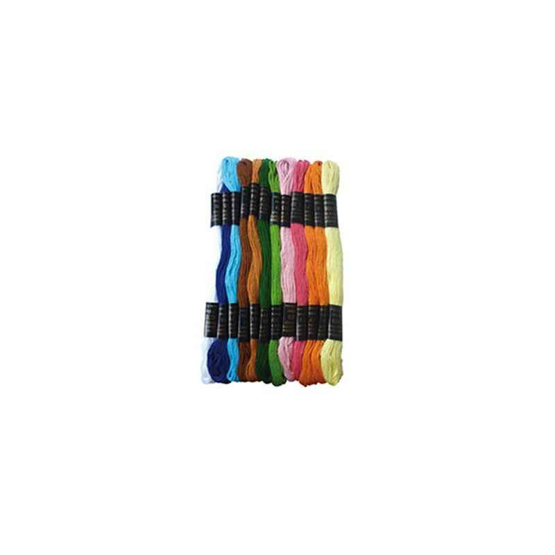 3532432050041 - 12 FILS COTON 7M BRACELETS BRÉSILIENS ASSORTIMENT STANDARD