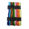3532432050041 - 12 FILS COTON 7M BRACELETS BRÉSILIENS ASSORTIMENT STANDARD
