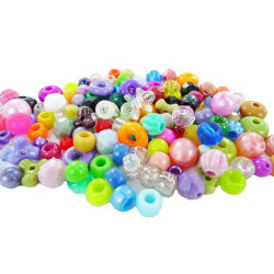 8428885462126 - 642 PERLES TRANSPARENTES ET OPAQUES ASSORTIES