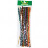 3532434511052 - 40 CHENILLES TIGRÉES 6MM COLORIS ASSORTIS