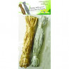 3532432203034 - 2 BOBINES RAPHIA OR ET ARGENT
