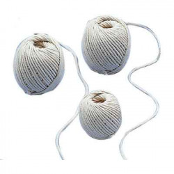 3532432001548 - 1 PELOTE COTON BLANC TRESSÉ 4MM