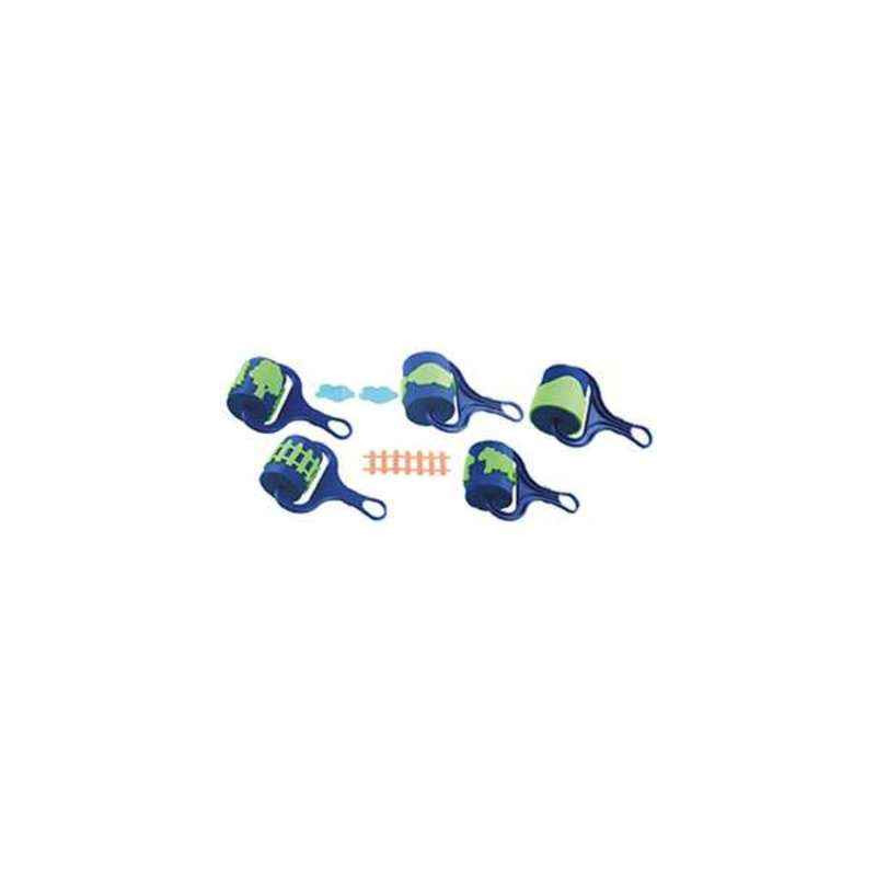 4011569039956 - 5 ROULEAUX PEINTURE EMPREINTE PRAIRIE