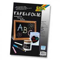 4001868035872 - 5 FEUILLES TABLEAU NOIR ADHÉSIF 23X33CM