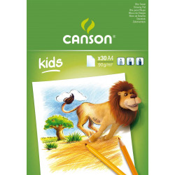 3148950015266 - CANSON BLOC DESSIN BLANC A4 90G 30F