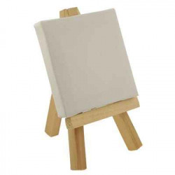 4011569040068 - MINI CHEVALET BOIS 12CM AVEC TOILE