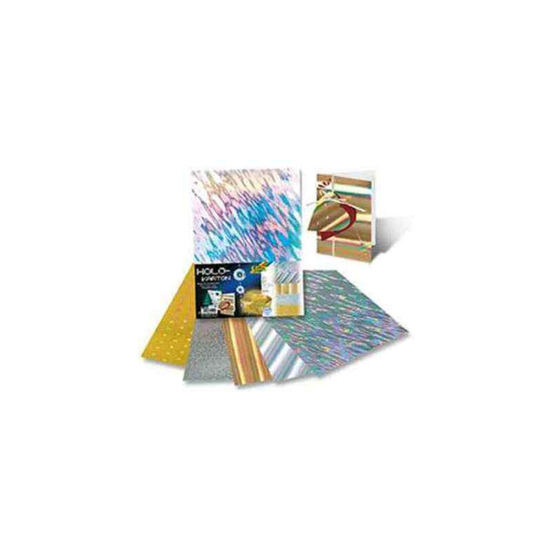 4001868300499 - 5F CARTON HOLOGRAPHIQUE 25X35CM 230G ASSORTIES