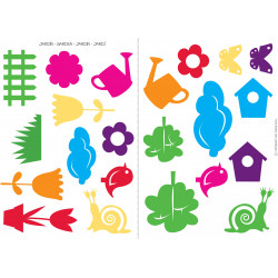 3270241016666 - 132 GOMMETTES ENLEVABLES JARDIN