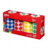 8410782137931 - 4 ROULEAUX 7080 GOMMETTES RONDES 20MM COLORIS CLASSIQUES