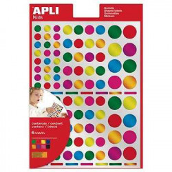 8410782135296 - 624 GOMMETTES RONDES M?TALLIS?ES TAILLES ET COLORIS ASSORTIS