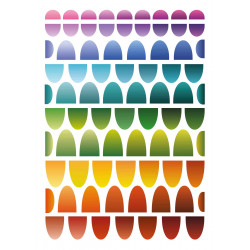 3609510911836 - 1560 GOMMETTES ?CAILLES COLORIS ASSORTIS