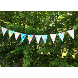 3701385303539 - 2 BANDEROLLES PAPIER AVEC DRAPEAUX À DÉCORER
