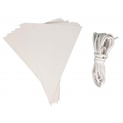 3701385303539 - 2 BANDEROLLES PAPIER AVEC DRAPEAUX À DÉCORER