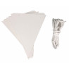 3701385303539 - 2 BANDEROLLES PAPIER AVEC DRAPEAUX À DÉCORER